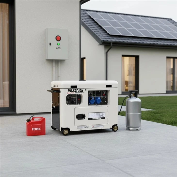 Cynhyrchydd LPG Pris Gorau SLONG Generadur Nwy Naturiol 5kW I 20kW Modelau Ar Gael